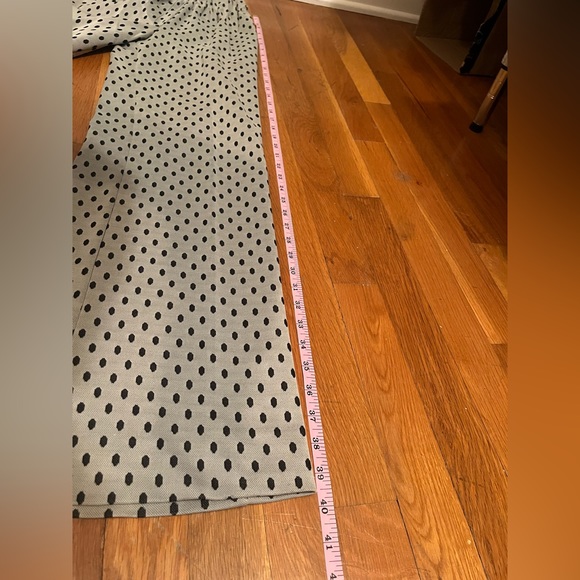 Vintage Polkadot Elastic Waist High waisted Bellbottom 70s Pants XS/XXS - Picture 7 of 10